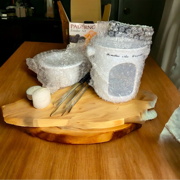 🆕 DEADSTOCK PADERNO Ceramic Fondue Set - Picture 3 of 4